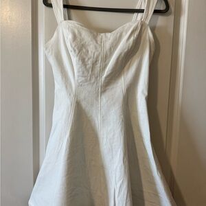 Flying Tomato White Strapless A-Line Dress
